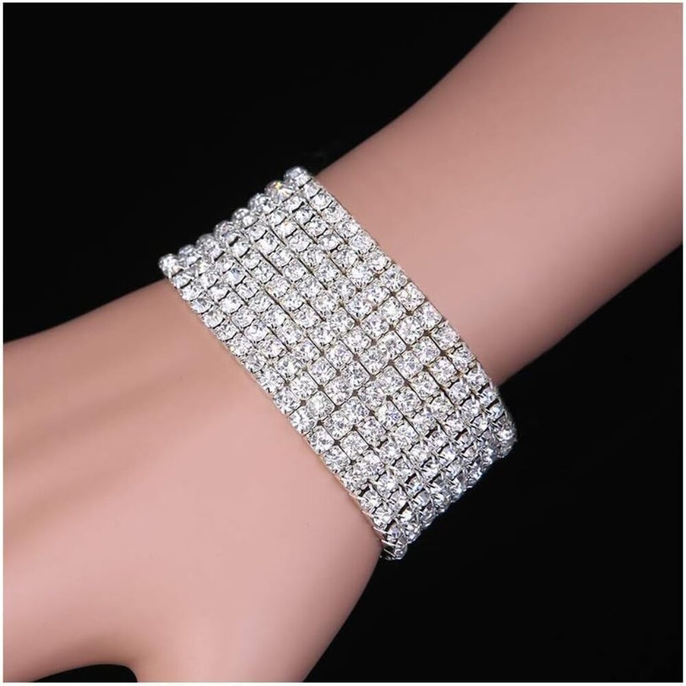 Sparkle Multicolor Rhinestone Stackable Stretch B… - image 5